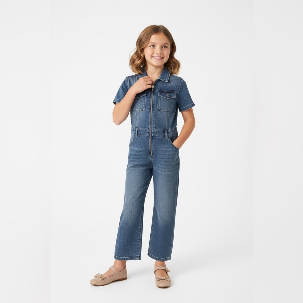 Denim.Co Kids Denim Jumpsuit